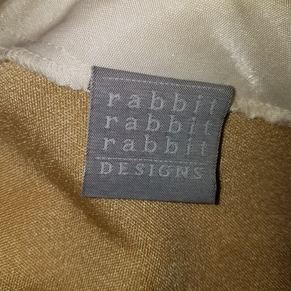 NEW Rabbit Rabbit Rabbit Designs Dress Jacket Set Gold Sparkle Size 8M MOTB VTG - Picture 14 of 16